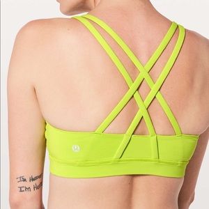 Lululemon Energy Bra size 6 in Lucid Lime